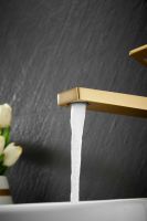 Смеситель для накладной раковины BELZ, брашированное золото арт-B11658-5 — фото 7, Смесители для раковины