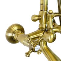 Товар: PRESTIGE Душевой настенный гарнитур (см-ль д/ванны/колонна ARCO/верхн.душ/шланг/ручной душ), бронза 32792 - фото 5 PRESTIGE Душевой настенный гарнитур (см-ль д/ванны/колонна ARCO/верхн.душ/шланг/ручной душ), бронза 32792 — фото 5, Душевые стойки