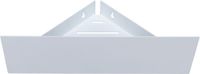 Полка Aquanet Магнум 28x28 белая матовая, угловая 00302237 — фото 1, Полки для ванной и душа