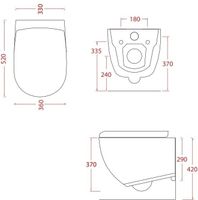 Унитаз Artceram File 2.0 подвесной безободковый цвет brown tortora арт-FLV004 40 00 — фото 2, Подвесные унитазы