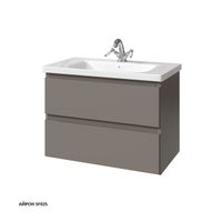 ФОРТЕ тумба 80 два ящика арт-36112-SF025 — фото 1, Тумбы под раковину