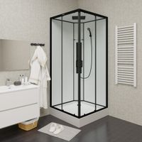 Ограждение VIVA90B N душевое Ceruttispa без поддона (90x90x195) — фото 309, Прямоугольные душевые уголки