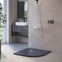 Товар: Душевой поддон полукруглый RGW ST/R-G 900x900, графит, каменный, арт-16153099-02 - фото 2 Душевой поддон полукруглый RGW ST/R-G 900x900, графит, каменный, арт-16153099-02 — фото 2, Душевые поддоны из искусственного камня