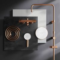 F0785A544 X-Joy, душ.система: см-ль д/ванны/душа с ТМС, душ.штанга,верх.душ 220мм, руч.душ,роз.золо — фото 7, Душевые системы