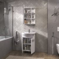 Тумба под раковину VIGO Hoska 55 напольная белый (229) — фото 6, Тумбы под раковину