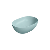 Товар: раковина накладная PURA 50x35 голубой матовый арт-886015 - фото 2 раковина накладная PURA 50x35 голубой матовый арт-886015 — фото 2, Раковины накладные