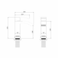 Товар: Смеситель ABBER Wasserfall AF8610NG для раковины, никель - фото 4 Смеситель ABBER Wasserfall AF8610NG для раковины, никель — фото 4, Смесители для раковины