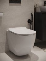 Agger Унитаз подвесной безободковый TORNADO, сиденье с микролифтом арт-AT09150L — фото 2, Подвесные унитазы