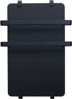 Полотенцесушитель электрический Allen Brau Infinity 100x44 с рейлингом 2.0 и креплением, черный матовый 00325637 — фото 1, Электрические полотенцесушители