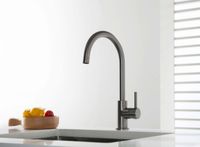 AQ1382BGM ЕВРОПА смеситель для кухни, оружейная сталь — фото 2, Смесители для кухни