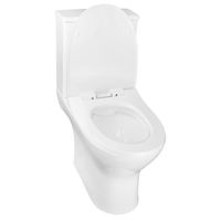 Унитаз-компакт Azario Mist 385х610х800 напольный, безободковый, с быстросъемным сиденьем микролифт арт-AZ-45 — фото 2, Напольные унитазы