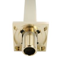 RICAMBI QUADRATO Кронштейн для верхнего душа, 22x22х400 mm., 1/2"x1/2", золото 32568 — фото 7, Кронштейны для верхнего душа