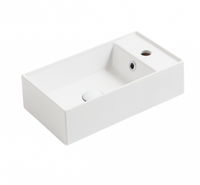 Товар: Раковина SIMAS AGILE подвесная или накладная с одним отверстием с полкой правой цвет белый матовый AG50.BM - фото 1 Раковина SIMAS AGILE подвесная или накладная с одним отверстием с полкой правой цвет белый матовый AG50.BM — фото 1, Раковины накладные