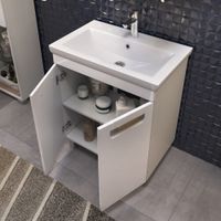 Тумба под раковину VIGO Plaza 60 напольная белый (023) — фото 4, Тумбы под раковину