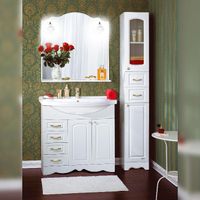 Комплект мебели для ванной Бриклаер АННА 90, белый — фото 1, Комплекты мебели для ванной