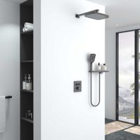 Товар: Душевой комплект встраиваемый, термостат, двухрежимный, вороненая сталь арт-VSFW-321MT1RGM - фото 3 Душевой комплект встраиваемый, термостат, двухрежимный, вороненая сталь арт-VSFW-321MT1RGM — фото 3, Встраиваемые душевые комплекты