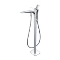 Смеситель для ванны напольный VTF-102CH однорычажный, хром — фото 3, Смесители напольные