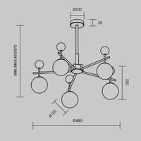 Товар: Подвесной светильник Maytoni MOD436PL-05BS - фото 7 Подвесной светильник Maytoni MOD436PL-05BS — фото 7, Подвесные светильники