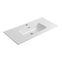 AQ77100-GS Комплект мебели: Тумба 100см ВЕГА с раковиной AQ4100-00, 2 ящика, цвет шалфей зеленый — фото 4, Комплекты мебели для ванной