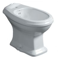 Биде SIMAS ARCADE Напольное приставное с одним отверстием и двумя намеченными без желоба цвет белый AR833 — фото 1, Биде напольные