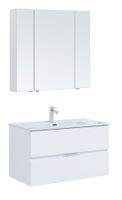 Мебель для ванной Aquanet Алвита new 90 белый матовый 00306189 — фото 2, Комплекты мебели для ванной