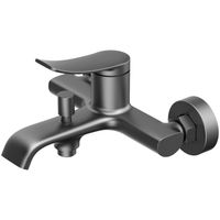 Смеситель для ванны и душа Azario ABILITY с ручным душем, керамический картридж, графит арт-AZ-VRY238331AJ — фото 1, Смеситель для ванны