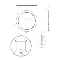 Товар: Зеркало с подсветкой La Fenice Terra Bianca 80, бежевое FNC-02-TER-C-80 - фото 2 Зеркало с подсветкой La Fenice Terra Bianca 80, бежевое FNC-02-TER-C-80 — фото 2, Зеркала в ванную комнату