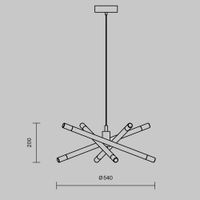 Подвесной светильник Freya FR6130PL-L24B — фото 2, Подвесные светильники