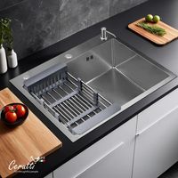 Мойка GLORIA60 nano embos (матовый хром) кухонная из нержавеющей стали (600х500х220) Ceruttispa арт-CT11257 — фото 7, Кухонные мойки