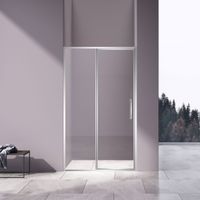 Душевая дверь Slim 8mm , хром, стекло прозрачное арт-VDP-4SL120CL — фото 1, Распашные душевые двери