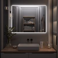 Зеркало с LED-подсветкой SIRIUS (80*100) /AQUA DE MARCO SIR80/100 — фото 6, Зеркала в ванную комнату