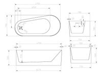 Товар: Акриловая ванна ABBER AB9496-1.7 L белая - фото 9 Акриловая ванна ABBER AB9496-1.7 L белая — фото 9, Акриловые ванны