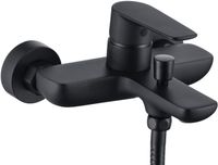 Смеситель для ванны Allen Brau Eclipse 2.0 5.E1A03-31 черный матовый — фото 1, Смеситель для ванны