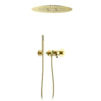 Душевая система встроенная с термостатом Timo Saona золото матовое арт-SX-2358/17SM — фото 1, Встраиваемые душевые комплекты