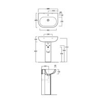 Товар: Пьедестал SIMAS E-Line LFT Spazio напольный цвет белый CN200 - фото 2 Пьедестал SIMAS E-Line LFT Spazio напольный цвет белый CN200 — фото 2, Консоли для раковины