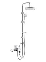 OneLife Душевая система с полимерным смесителем для ванны, хром арт-P07-844cr — фото 12, Душевые стойки