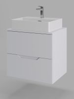 Orange Line Li-60TuwMDF+B04-500W тумба с раковиной подвесная 60 см, белый Li-60TuwMDF+B04-500W — фото 8, Тумбы с раковиной