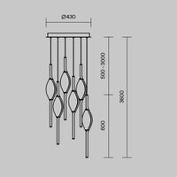 Подвесной светильник Maytoni MOD347PL-L48BS3K — фото 12, Подвесные светильники