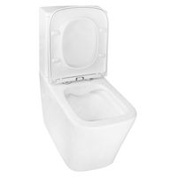 Унитаз-компакт Azario Rise 385х623х792 напольный, безободковый с быстросъемным сиденьем микролифт арт-AZ-68D — фото 3, Напольные унитазы