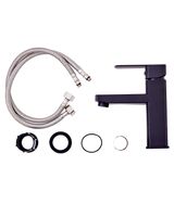 OneLife смеситель для раковины однорычажный полимерный, черный арт-P06-021b — фото 5, Смесители для раковины