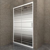 Дверь Слайд 120 сдвижная, Полосы (1 место) (1) арт-Щ0000064613 — фото 5, Раздвижные душевые двери