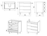 Тумба под раковину арт-П-Соф-01075-0113Я — фото 5, Тумбы под раковину