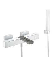 Смеситель для ванны Webert One-X , белый/сталь арт-OX850101741 — фото 1, Смеситель для ванны