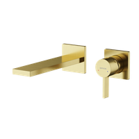 Смеситель для раковины SANCOS Linn c внутренней частью, брашированное золото, PVD покрытие, арт. SC9021BG — фото 1, Смесители для раковины