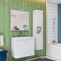 Тумба Lemark ROMANCE 60 см под 1 раковину, подвесная/напольная, 2-х дверная, цвет корпуса, фасада: Б арт-LM07R60T — фото 6, Тумбы под раковину