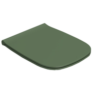 Сиденье с крышкой GLOBO GENESIS с микролифтом цвет зеленый матовый арт-GN020FE — фото 1, Сиденья для унитаза