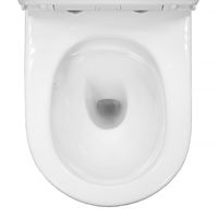 Унитаз-компакт Azario Verona 360х660х800, напольный, безободковый, система смыва "Торнадо", в комплекте с быстросъемным сиденьем микролифт арт-AZ-8301 — фото 6, Напольные унитазы