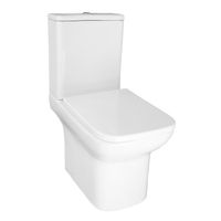 Унитаз-компакт Azario Alba 380х620х805 напольный, безободковый, в комплекте с арматурой GEBERIT, сиденье микролифт арт-AZ-8323 GB — фото 1, Напольные унитазы