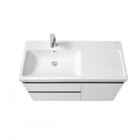 DOMI Тумба под раковину Gap Plus 100, 2 ящ., 1 дв., белый глянец, левая, ROCA арт-7857626806 — фото 2, Тумбы под раковину