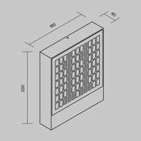 Настенный светильник (бра) Outdoor O475WL-L10GF3K — фото 8, Уличное освещение